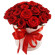красные розы в шляпной коробке. Белград